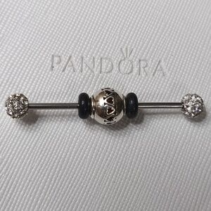 Pandora Essence Vintage Silver Love Charm (2 Listed Separately)